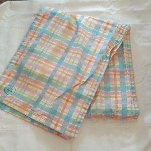 RAE DUNN Table Runner Reversible Plaid Easter